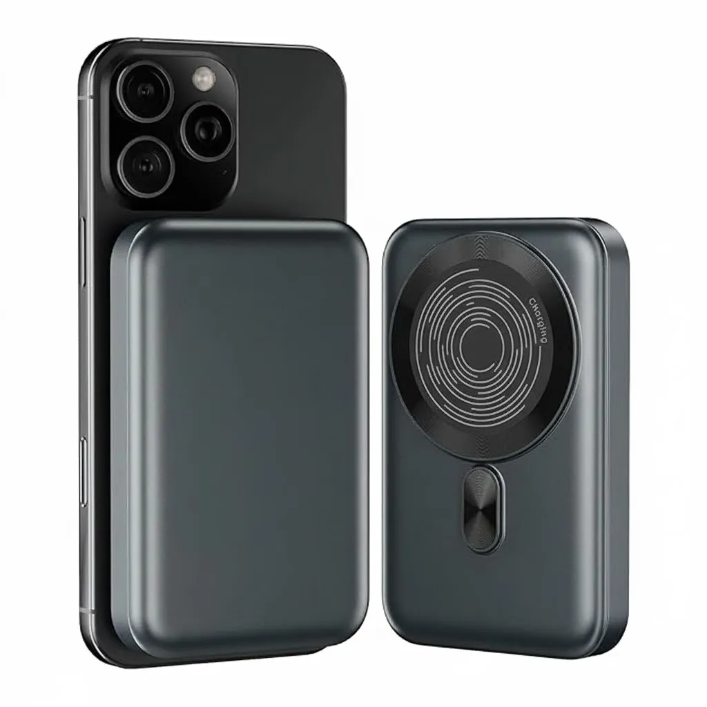 10000mAh Magnetic Wireless Powerbank, 15W Wireless & 22.5W Wired Charging for iPhone 16, 15, 14, 13 & 12, Android & Other Qi Enabled Devices